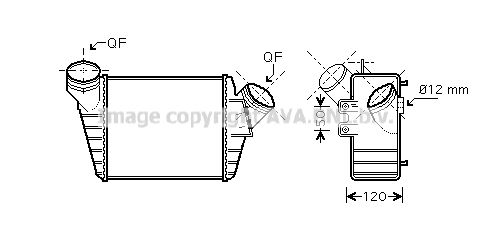 AVA QUALITY COOLING Välijäähdytin VW4219